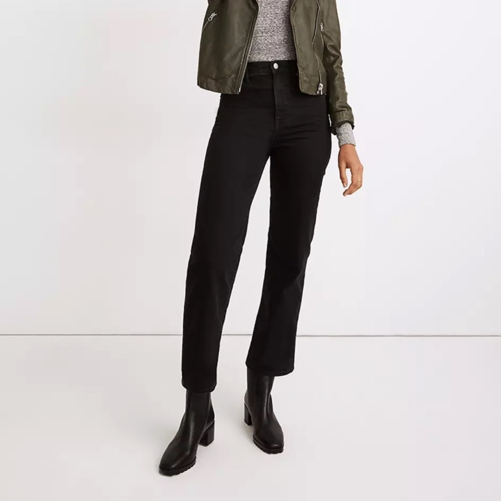 Madewell Slim Wide-Leg Jeans in Lunar Wash size 32